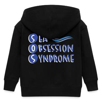 Humour Bien-être Mer - Veste à capuche enfant bio Stanley/Stella - noir - Dos