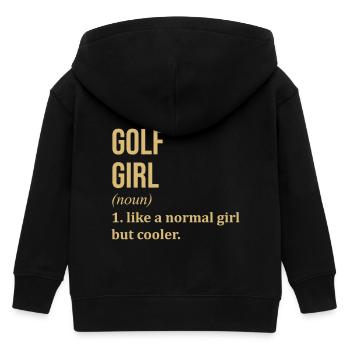 Golf - Kinder Organic Kapuzenjacke Mini Cultivator von Stanley/Stella - Schwarz - Hinten