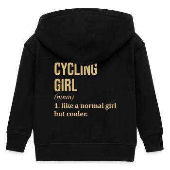 Radfahren - Kinder Organic Kapuzenjacke Mini Cultivator von Stanley/Stella - Schwarz - Hinten