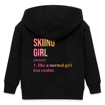 Ski - Kinder Organic Kapuzenjacke Mini Cultivator von Stanley/Stella - Schwarz - Hinten