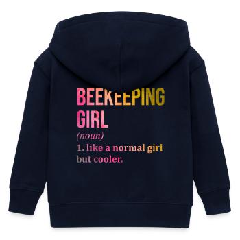 Imker - Kinder Organic Kapuzenjacke Mini Cultivator von Stanley/Stella - Navy - Hinten