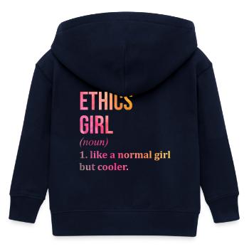 Ethisch - Kinder Organic Kapuzenjacke Mini Cultivator von Stanley/Stella - Navy - Hinten