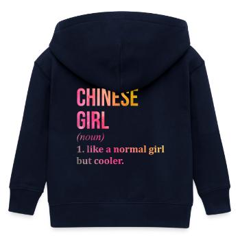 Chine - Veste à capuche enfant bio Stanley/Stella - marine - Dos