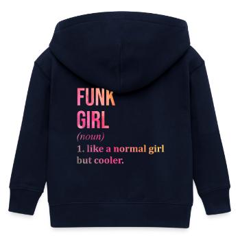 Funk - Kinder Organic Kapuzenjacke Mini Cultivator von Stanley/Stella - Navy - Hinten