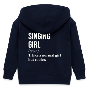 Sänger - Kinder Organic Kapuzenjacke Mini Cultivator von Stanley/Stella - Navy - Hinten
