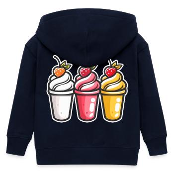 Coupes de glace - Veste à capuche enfant bio Stanley/Stella - marine - Dos