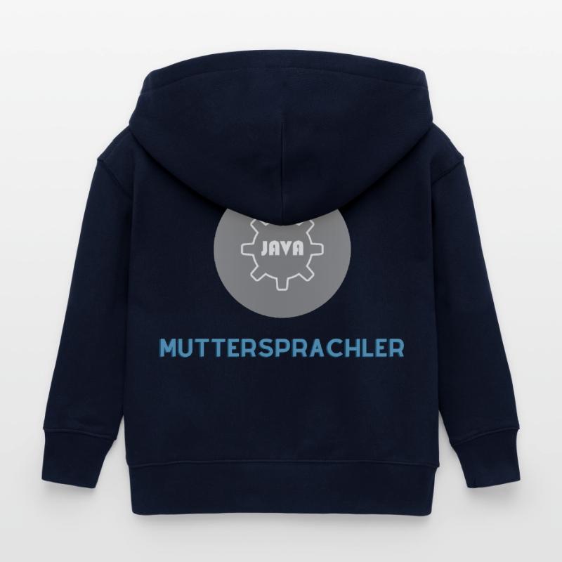 Native speaker: JavaScript Edition Kids Organic Zip-up Hoodie by Stanley/Stella