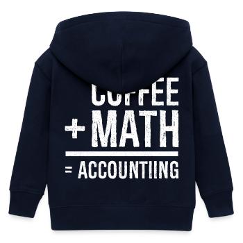 café math comptabilité - Veste à capuche enfant bio Stanley/Stella - marine - Dos