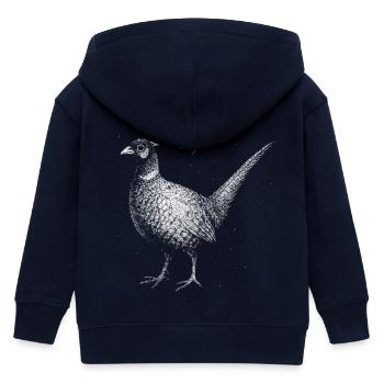 Ein Fasan - Kinder Organic Kapuzenjacke Mini Cultivator von Stanley/Stella - Navy - Hinten