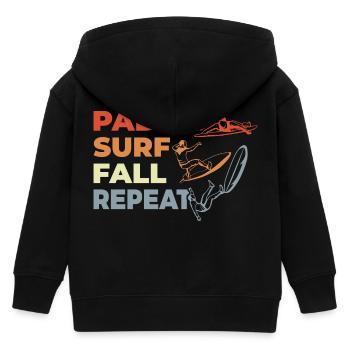 Paddle Surf Répéter - Veste à capuche enfant bio Stanley/Stella - noir - Dos