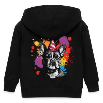 Fête du bouledogue français - Veste à capuche enfant bio Stanley/Stella - noir - Dos