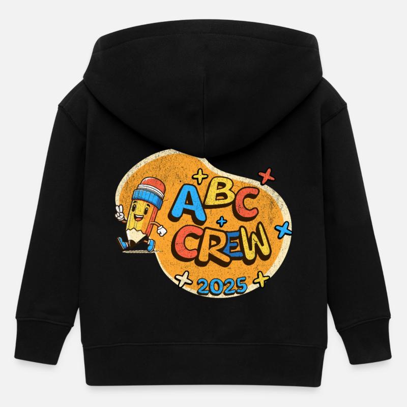 Équipe ABC - Veste à capuche enfant bio Stanley/Stella - noir