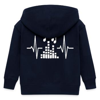 Beatwave Pulse Musik - Kinder Organic Kapuzenjacke Mini Cultivator von Stanley/Stella - Navy - Hinten