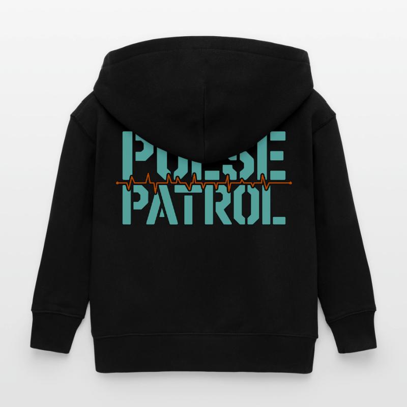 Cardiac Tech Pulse Patrol Pacemaker Technician Kids Organic Zip-up Hoodie by Stanley/Stella
