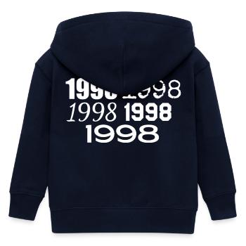 1998 - Kinder Organic Kapuzenjacke Mini Cultivator von Stanley/Stella - Navy - Hinten