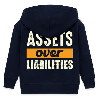 Actifs plutôt que passifs - Veste à capuche enfant bio Stanley/Stella - marine - Dos