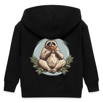 Snack paresseux zen - Veste à capuche enfant bio Stanley/Stella - noir - Dos