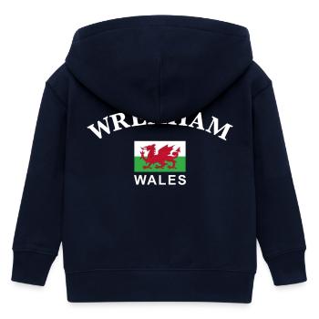 Wrexham, Pays de Galles - Veste à capuche enfant bio Stanley/Stella - marine - Dos