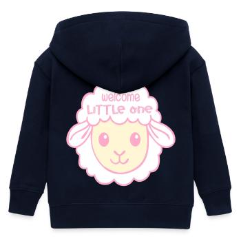 Willkommen Baby-Geburtsschafe - Kinder Organic Kapuzenjacke Mini Cultivator von Stanley/Stella - Navy - Hinten