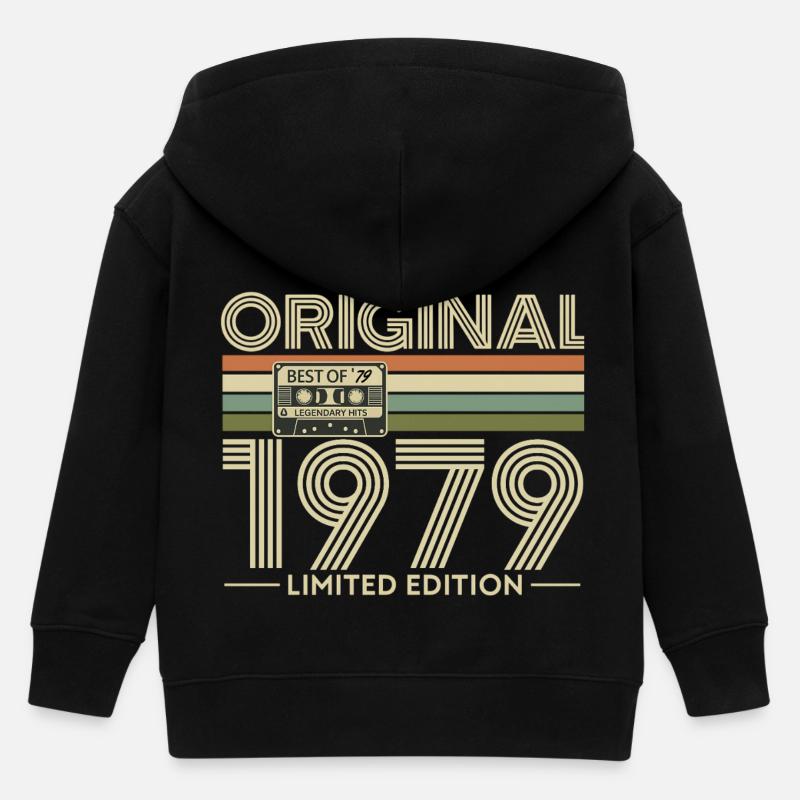 Original 1979 Édition Limitée Rétro - Veste à capuche enfant bio Stanley/Stella - noir