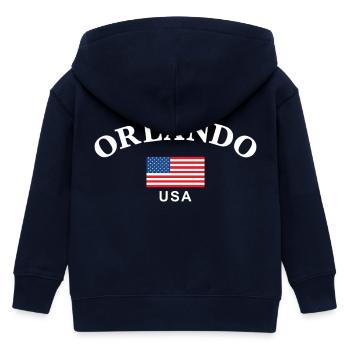 Orlando, USA - Kinder Organic Kapuzenjacke Mini Cultivator von Stanley/Stella - Navy - Hinten