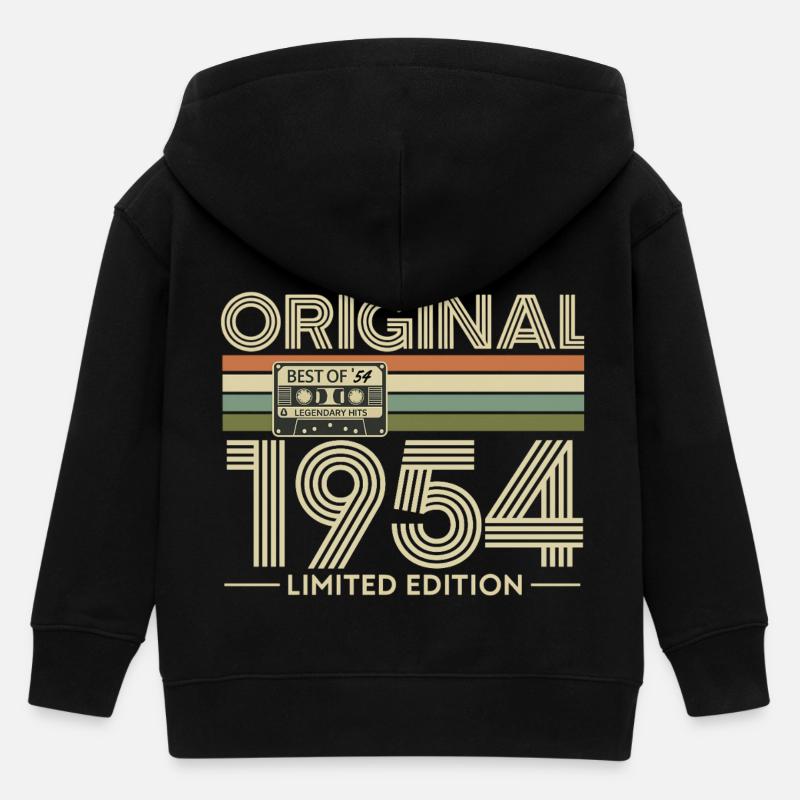 Original 1954 Édition Limité Retro Hits - Veste à capuche enfant bio Stanley/Stella - noir