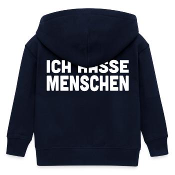 Gesellschaftskritik Humor Design - Kinder Organic Kapuzenjacke Mini Cultivator von Stanley/Stella - Navy - Hinten
