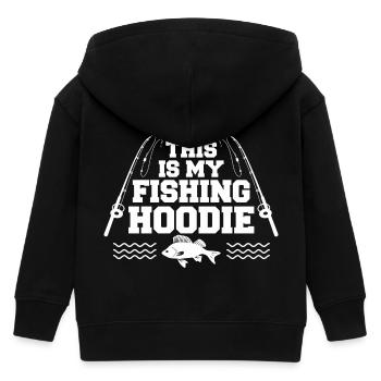 THIS IS MY FISHING HOODIE - Kinder Organic Kapuzenjacke Mini Cultivator von Stanley/Stella - Schwarz - Hinten