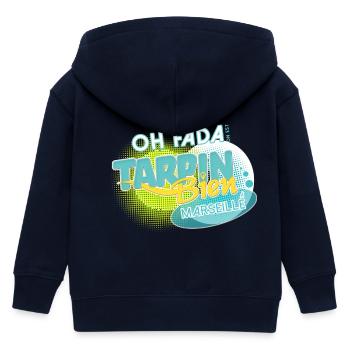 Oh fada on est Tarpin Bien à Marseille - Veste à capuche enfant bio Stanley/Stella - marine - Dos