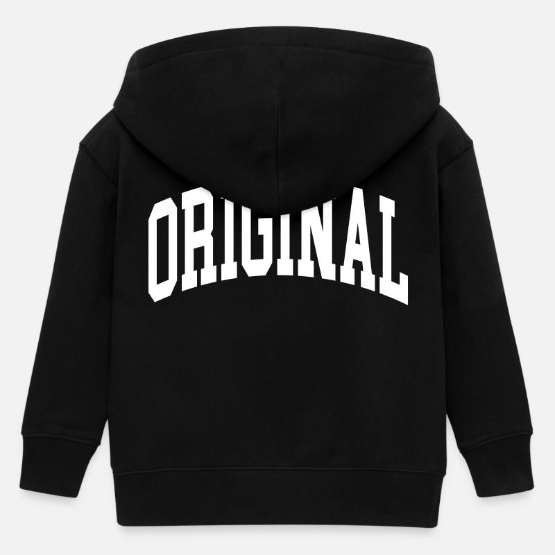 Langue source - Veste à capuche enfant bio Stanley/Stella - noir