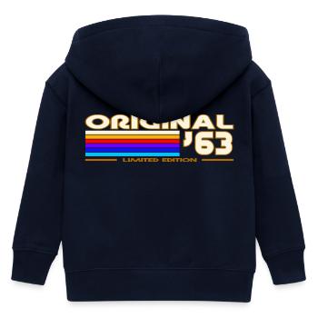 1963 - Kinder Organic Kapuzenjacke Mini Cultivator von Stanley/Stella - Navy - Hinten