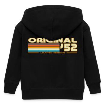 1952 - Kids Organic Zip-up Hoodie by Stanley/Stella - black - Back