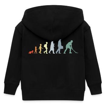 Hockey Evolution - Kinder Organic Kapuzenjacke Mini Cultivator von Stanley/Stella - Schwarz - Hinten