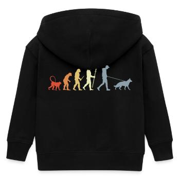 German Shepherd Owner Evolution - Kinder Organic Kapuzenjacke Mini Cultivator von Stanley/Stella - Schwarz - Hinten