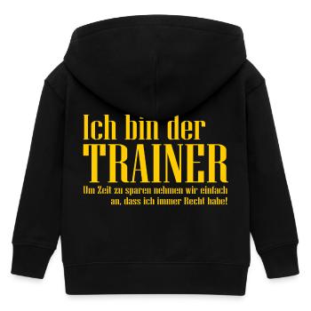Trainer - Kinder Organic Kapuzenjacke Mini Cultivator von Stanley/Stella - Schwarz - Hinten