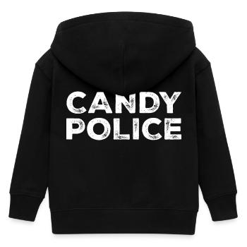 Halloween Kostüm lustig Candy Police Geschenk - Kinder Organic Kapuzenjacke Mini Cultivator von Stanley/Stella - Schwarz - Hinten