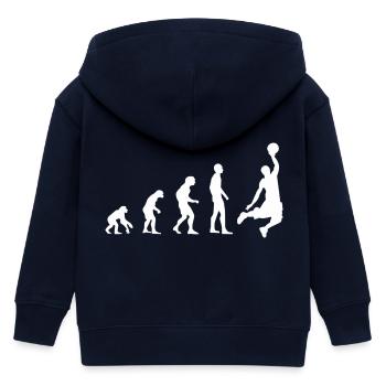 Basketball Evolution | Basket-ball - Veste à capuche enfant bio Stanley/Stella - marine - Dos