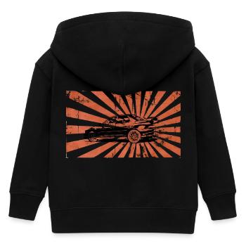 ImprezaRising - Kids Organic Zip-up Hoodie by Stanley/Stella - black - Back