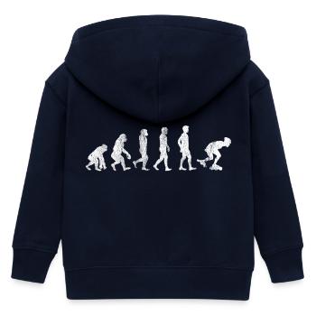 Inlineskater Inlineskaten Geschenk Roller Blades - Kinder Organic Kapuzenjacke Mini Cultivator von Stanley/Stella - Navy - Hinten