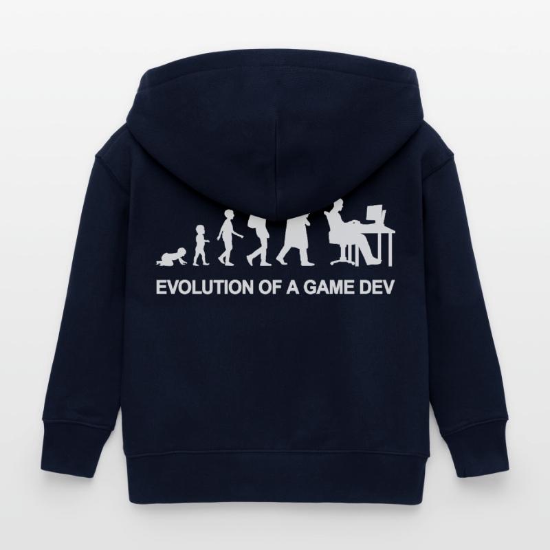Game Developer Evolution Kinder Organic Kapuzenjacke Mini Cultivator von Stanley/Stella