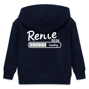 Rente 2026 loading Endlich Ruhestand - Kinder Organic Kapuzenjacke Mini Cultivator von Stanley/Stella - Navy - Hinten