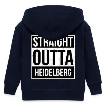 Straight Outta Heidelberg - Kinder Organic Kapuzenjacke Mini Cultivator von Stanley/Stella - Navy - Hinten