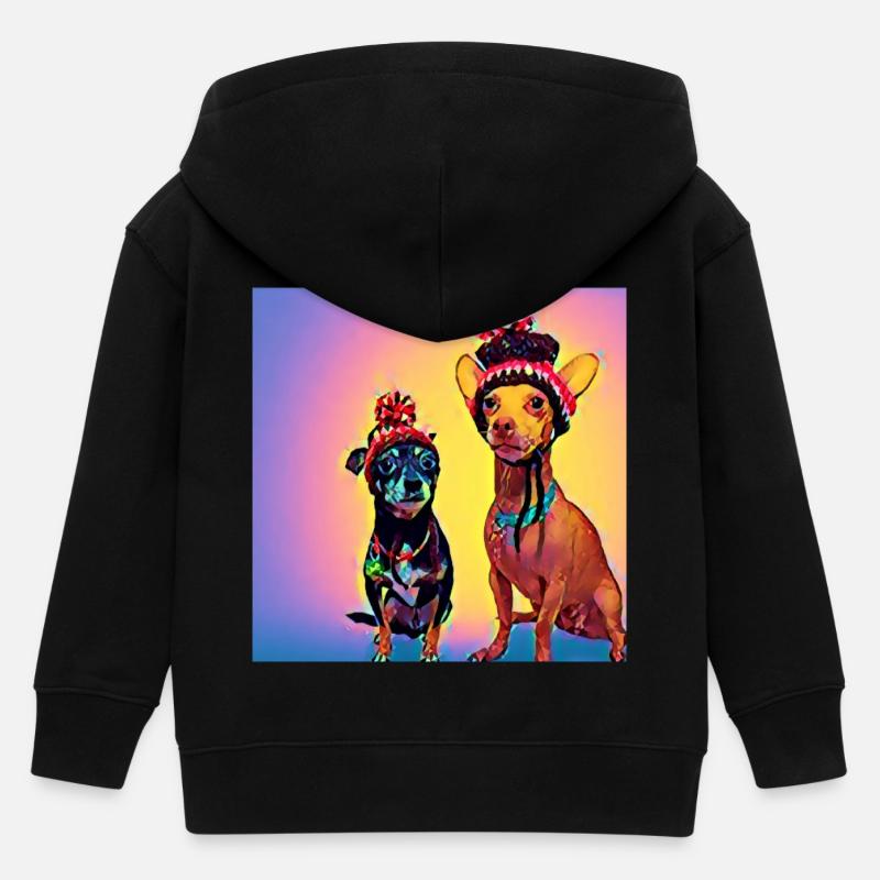 Pop Art - Veste à capuche enfant bio Stanley/Stella - noir