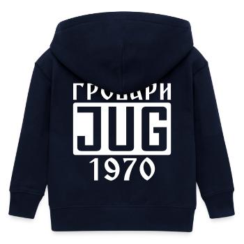 Grobari Jug - Veste à capuche enfant bio Stanley/Stella - marine - Dos