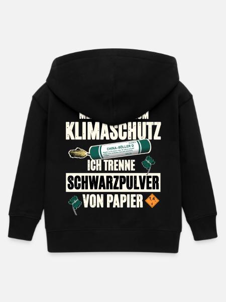 Pyrotechniker Pyro - Kinder Organic Kapuzenjacke Mini Cultivator von Stanley/Stella - Schwarz