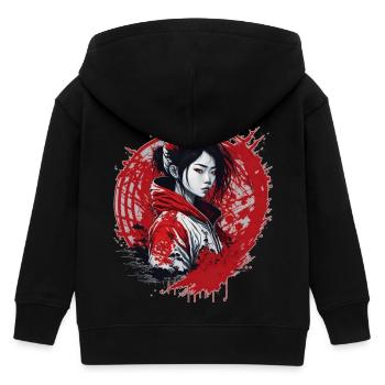 Mädchen Street Style - Kinder Organic Kapuzenjacke Mini Cultivator von Stanley/Stella - Schwarz - Hinten