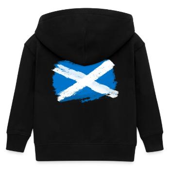 Schottland Andenken schottische Flagge Geschenk - Kinder Organic Kapuzenjacke Mini Cultivator von Stanley/Stella - Schwarz - Hinten