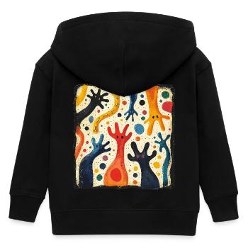 Egalite Gleichwertigkeit aller Menschen - Kinder Organic Kapuzenjacke Mini Cultivator von Stanley/Stella - Schwarz - Hinten