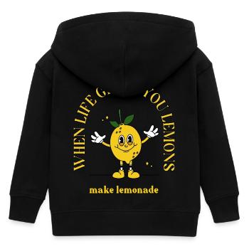 Faites de la limonade dans toutes les situations - Veste à capuche enfant bio Stanley/Stella - noir - Dos
