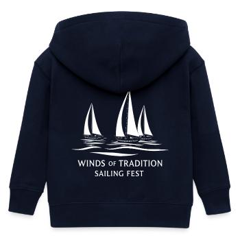 Segel Fest - Kinder Organic Kapuzenjacke Mini Cultivator von Stanley/Stella - Navy - Hinten
